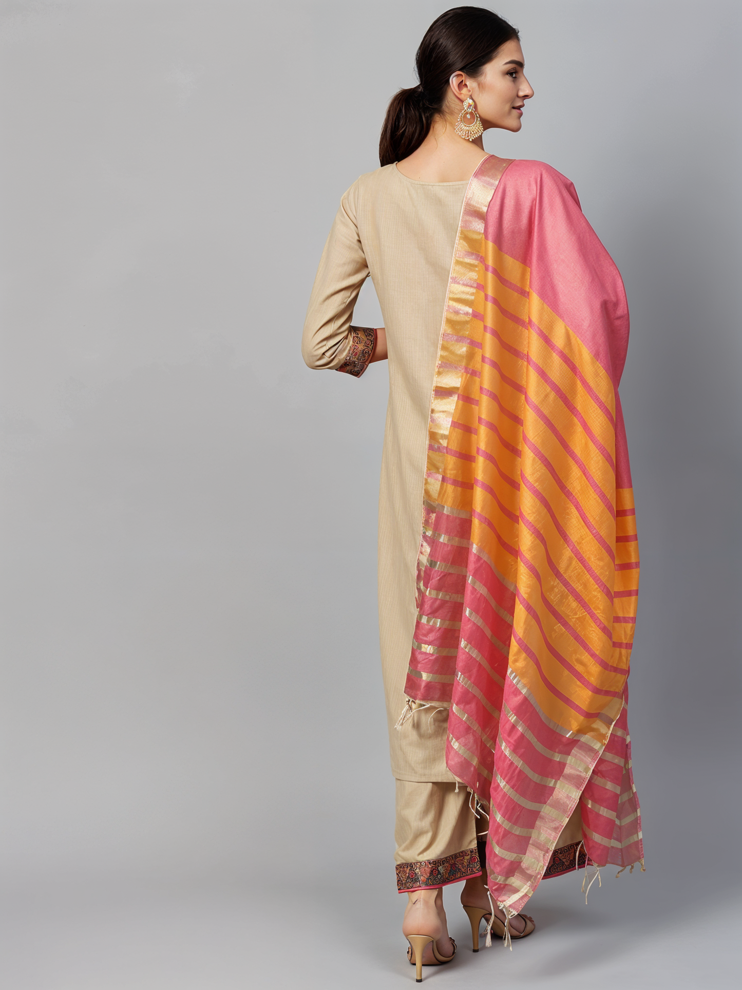 Ivory Elegance Straight-Cut Suit Set