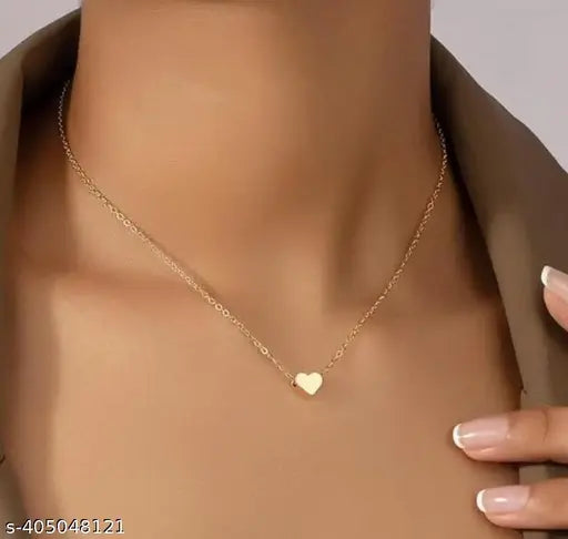 Gold Heart Shape Necklace Chain