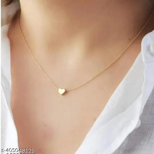 Gold Heart Shape Necklace Chain