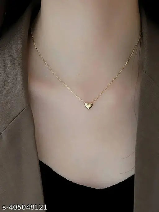 Gold Heart Shape Necklace Chain