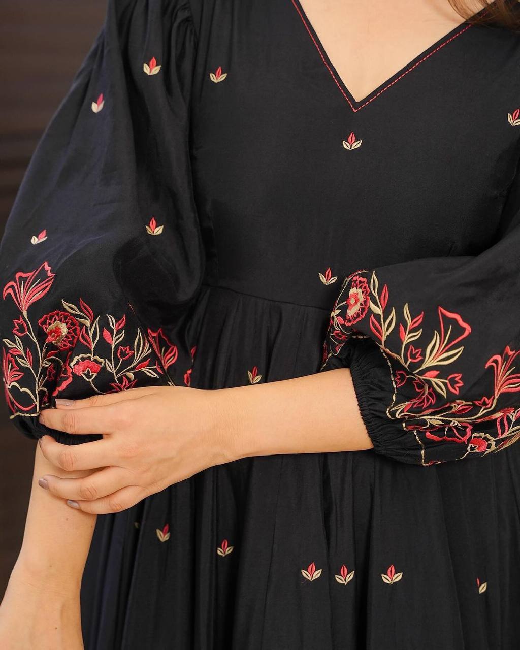 Festival Special Maroon Anarkali Gown with Dupatta – ALF158