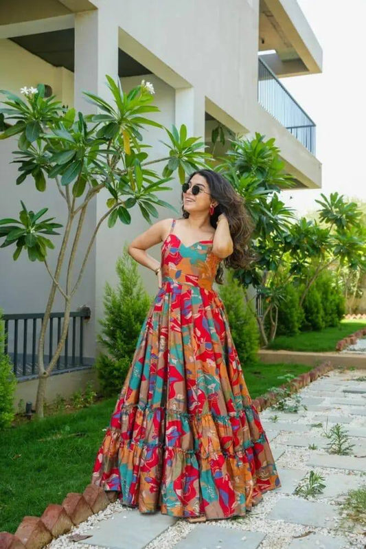 Festival Special Frill Gown  | Code: LKN12