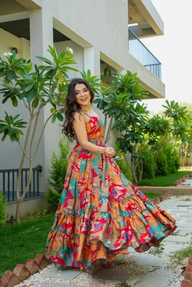Festival Special Frill Gown  | Code: LKN12