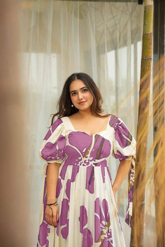 Designer Printed Kurta Gown | Elegant & Comfortable Wear